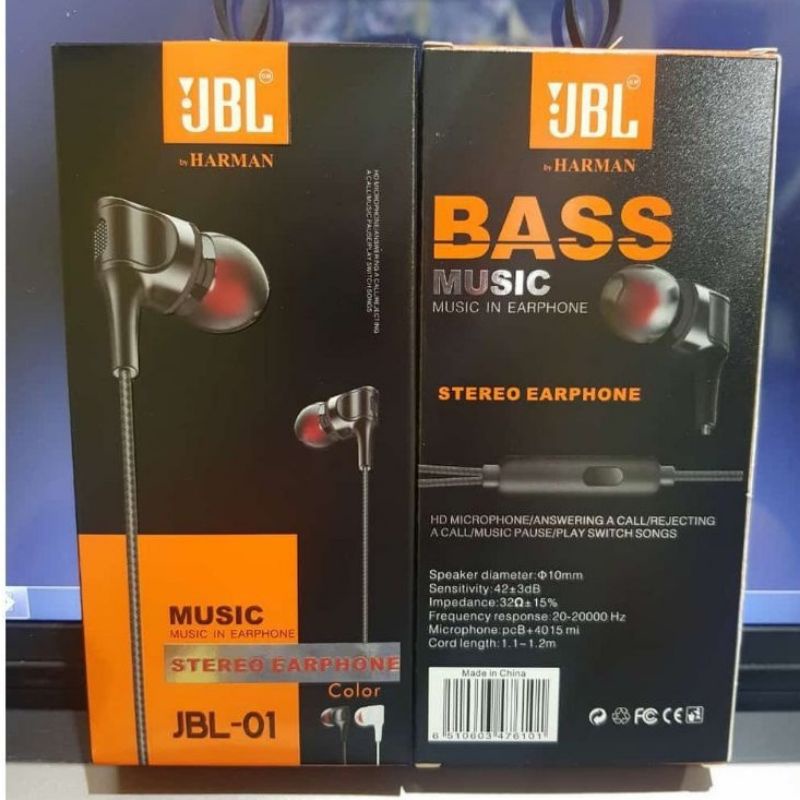 [JBL-01] HEADSET Extra bass JBL-01 power full bass with Microphone Hansfree JBL BASS