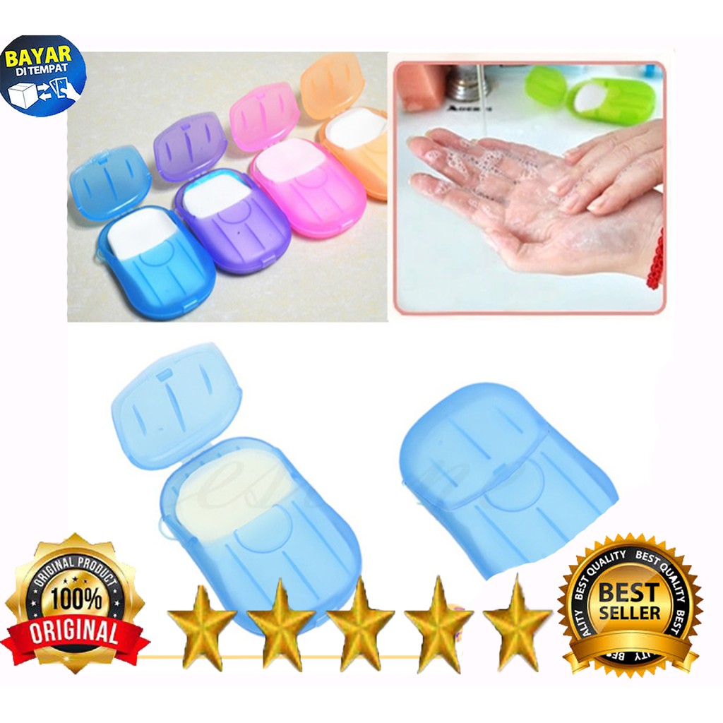[BISA COD] SABUN KERTAS / SABUN KOTAK KERTAS / HAND WASHING TABLET / SABUN SEKALI PAKAI