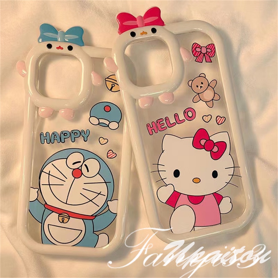 OPPO A78 A17 A77 A77s A57 A76 A16 A16s A15 A15s A74 A54 A95 A94 A3s A5s  A53 A33 A32 A5 A9 2020 A31  Reno 7Z 6 5F 5 5K A12e A92 A93 A16k Soft Case Motif Kartun Doraemon Untuk