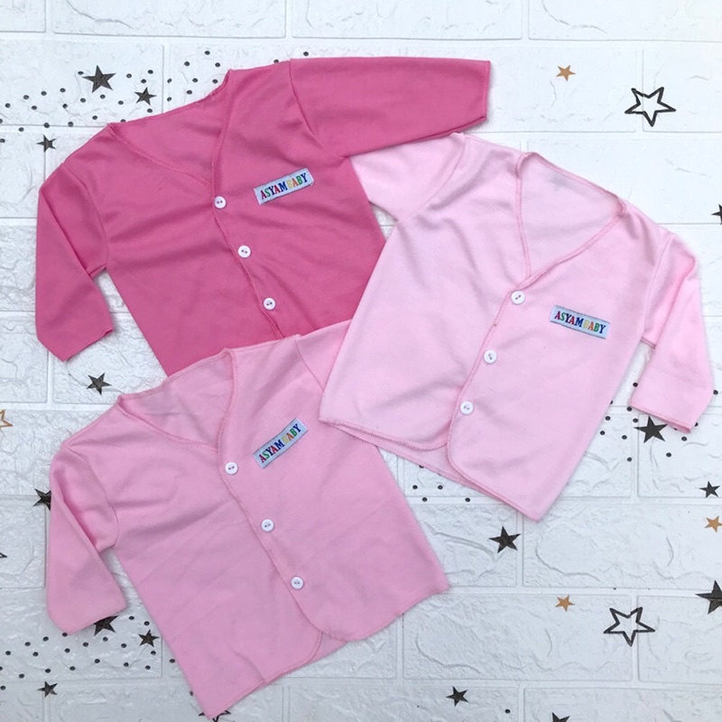 3 PCS Baju Bayi Perempuan Lengan Panjang Baru Lahir Baju Newborn DNW baby