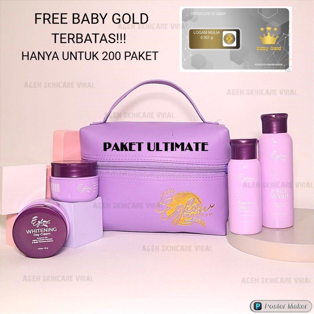 READYY NOT PO Eglow Platinum Skincare / cream eglow bpom