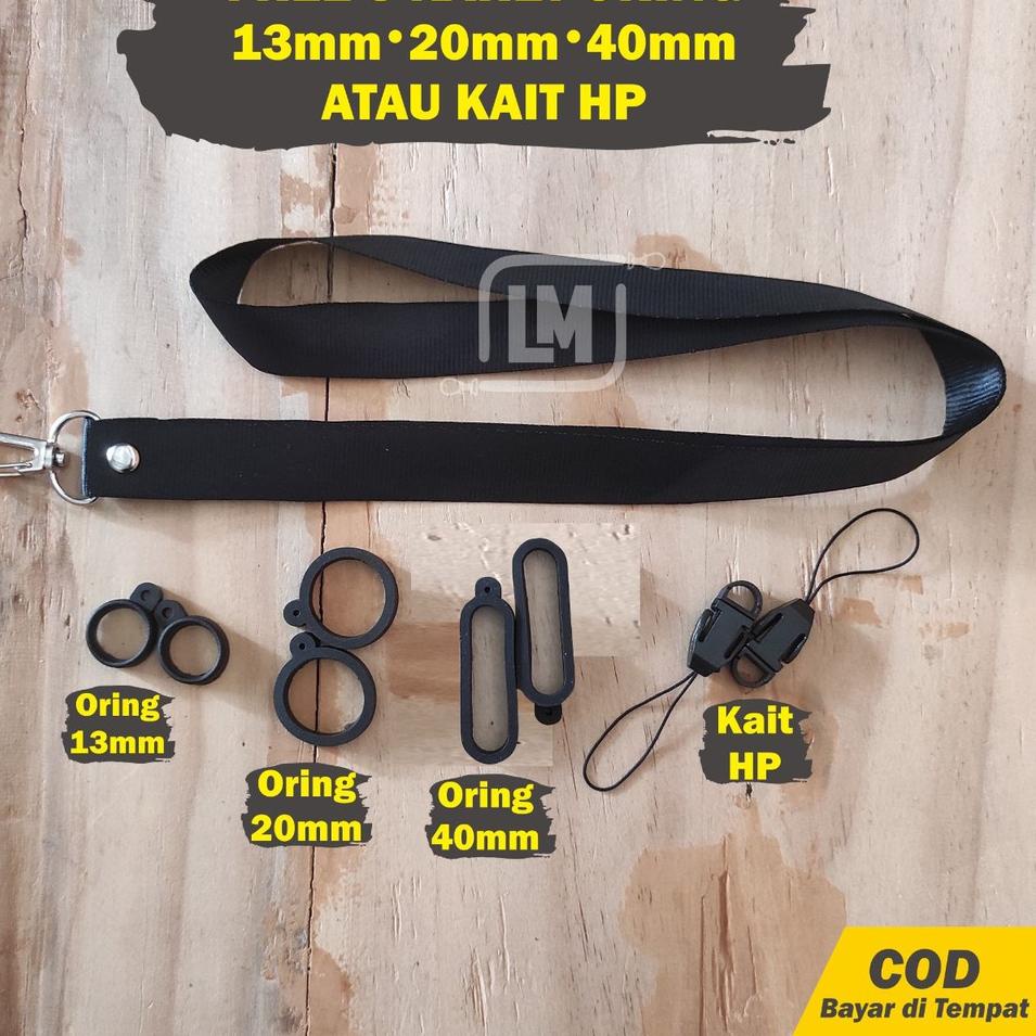 

FJJ Lanyard Pods & HP Polos Hitam Tampil Beda dengan