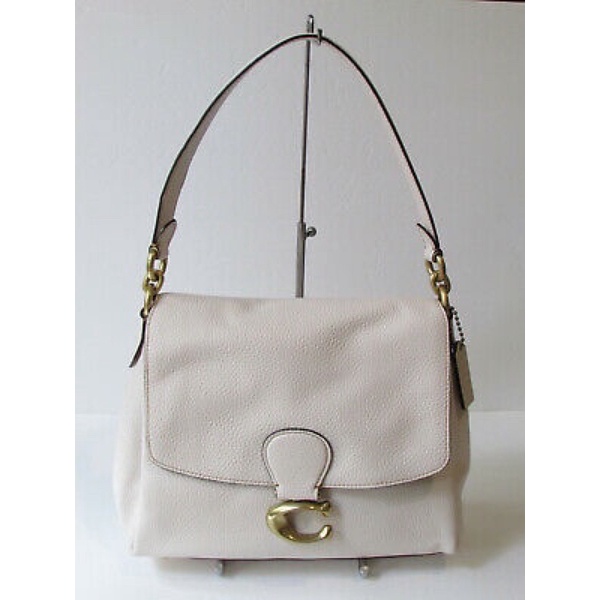 Coach May Chalk Leather Shoulder Bag Style 3954