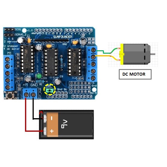 L293 L293D MOTOR DRIVER SHIELD FOR ARDUINO MEGA UNO NANO