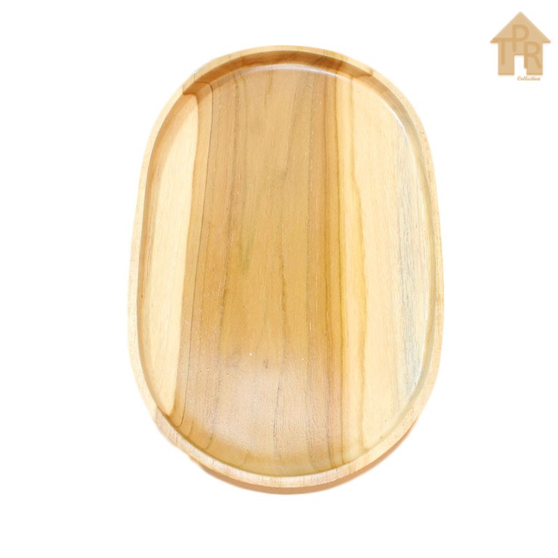 Teak Wooden Tray / Nampan Oval Kayu Jati Premium  - P27