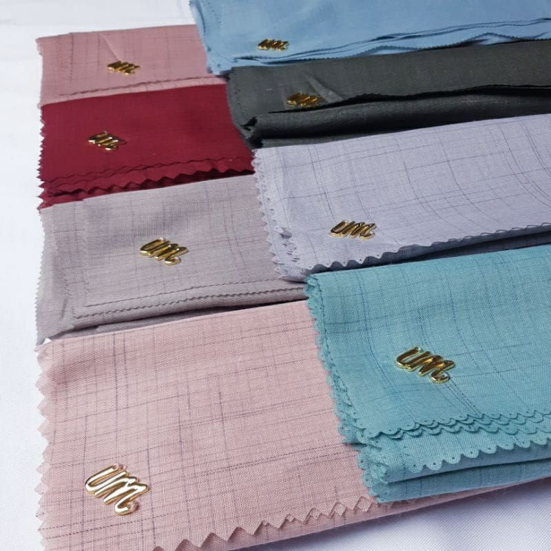 Hijab Voal Waffle Umama Metal Logo | Jilbab Segiempat Voal Waffle Motif Serat Metal  Logo By Umama