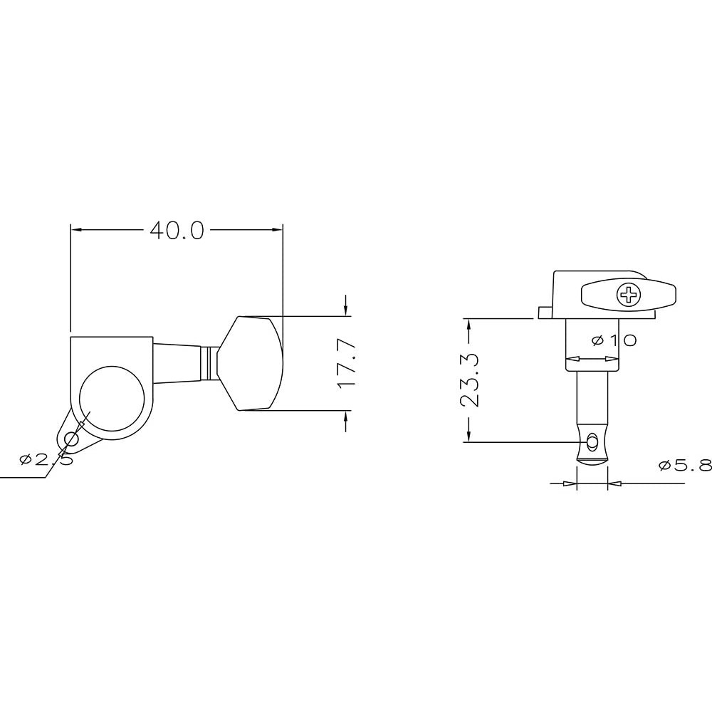 Dryer Gitar 1 Pcs Elektrik Fender  Tuning Peg Machine