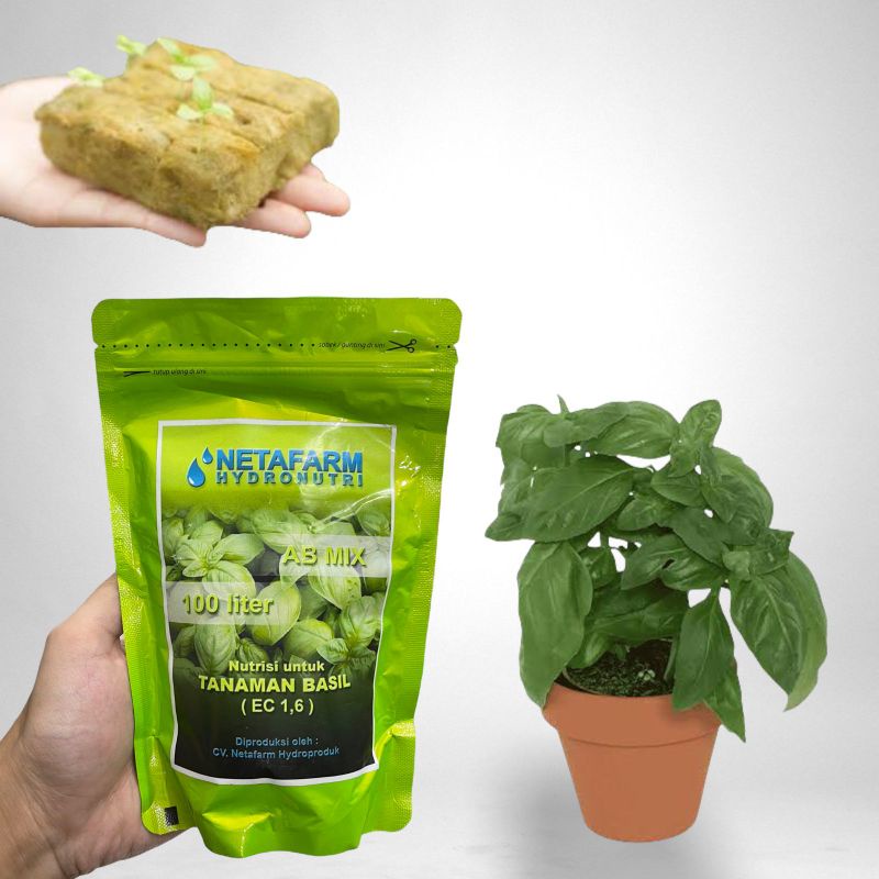 Nutrisi ab mix 1 L netafarm khusus basil