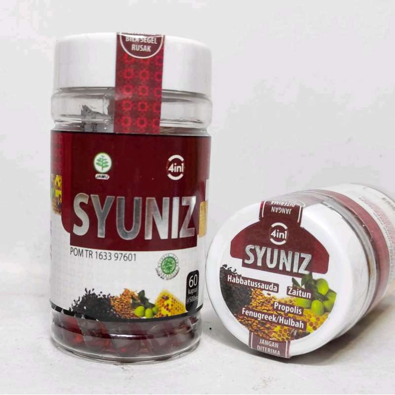 Syuniz 4 in 1 Minyak Zaitun Habbatussauda Propolis Fenugreek Hulbah 60 Kapsul