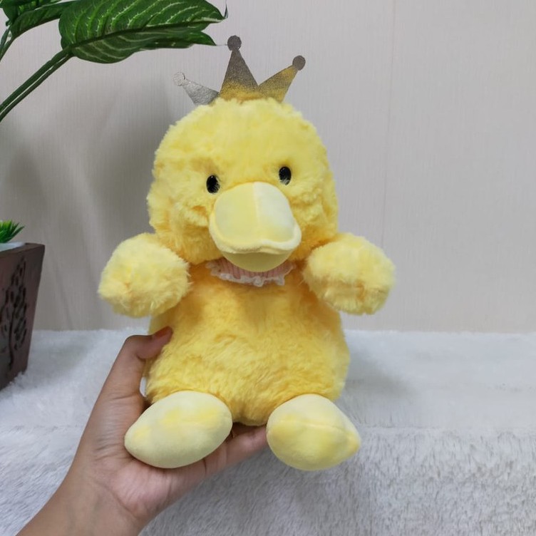 Boneka Bebek mahkota 22cm/09&quot;/Boneka duck/Boneka Bebek Kuning