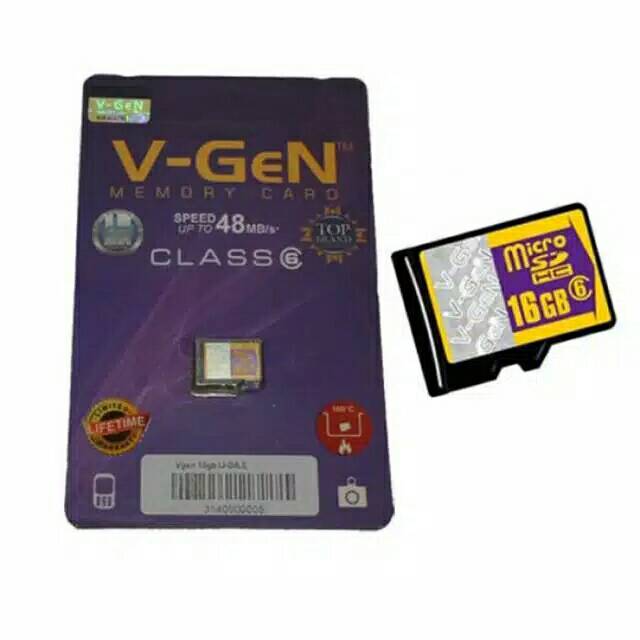 MEMORY CARD CLASS 6 V-GEN 4GB 8Gb 16GB 32GB MICRO SD ORIGINAL / MMC VGen