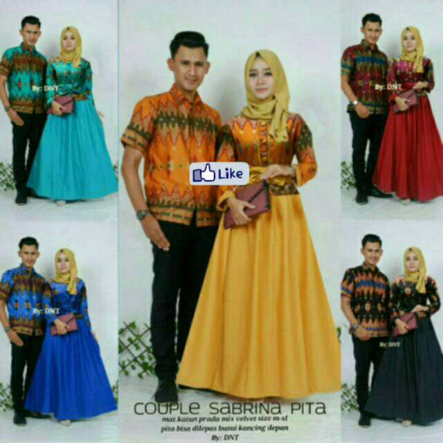 Couple batik sabrina pita