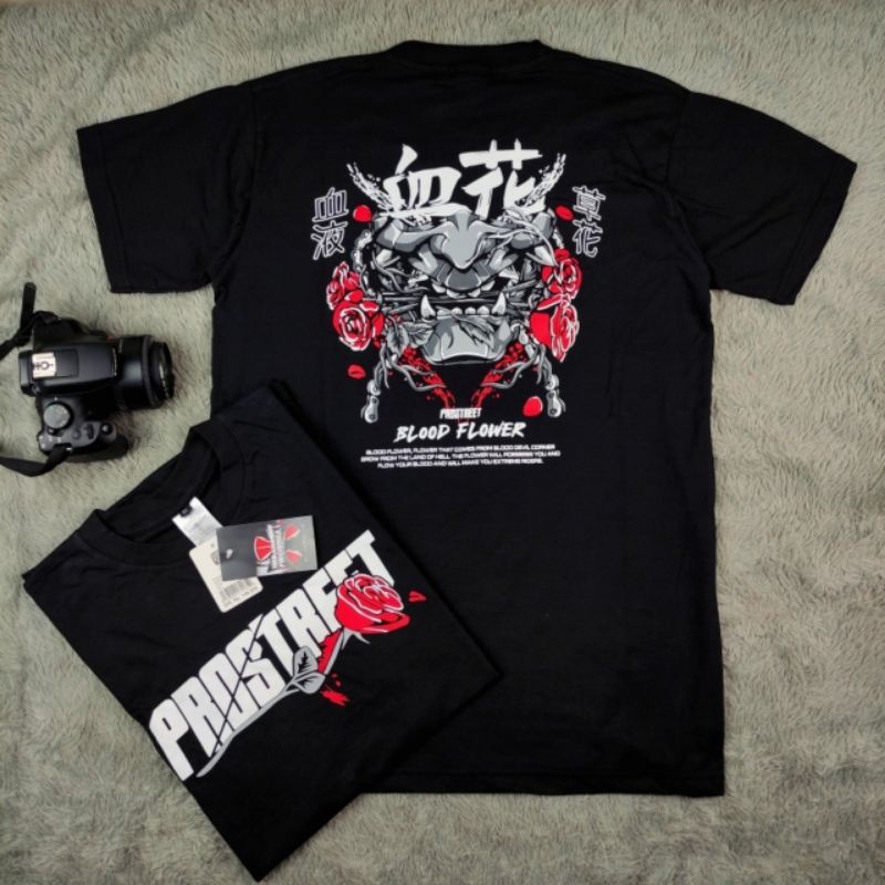 T-SHIRT PROSTREET - KAOS PROSTREET DEVIL FLOWER BLACK - KAOS PROSTREET ORIGINAL - BISA COD - BAJU BA