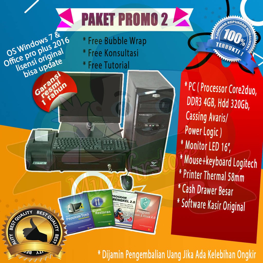 Paket Kasir Retail/Apotek/Restoran/Bengkel