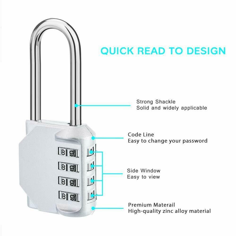 [Elegan] Gembok Angka Paduan Keamanan Untuk Koper Kombinasi Travel Code Password Code Padlock