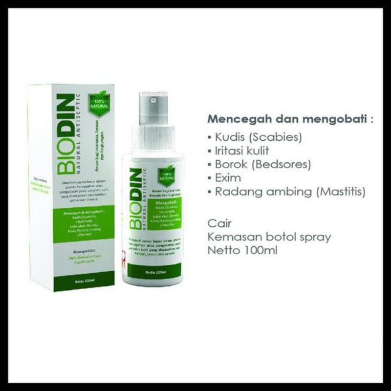 BIODIN SPRAY 100ML NATURAL ANTISEPTIC