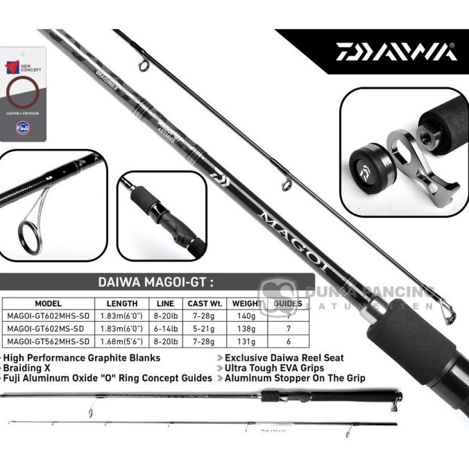 Joran Spinning DAIWA MAGOI GT | MAGOI MX GT Pilih Ukuran