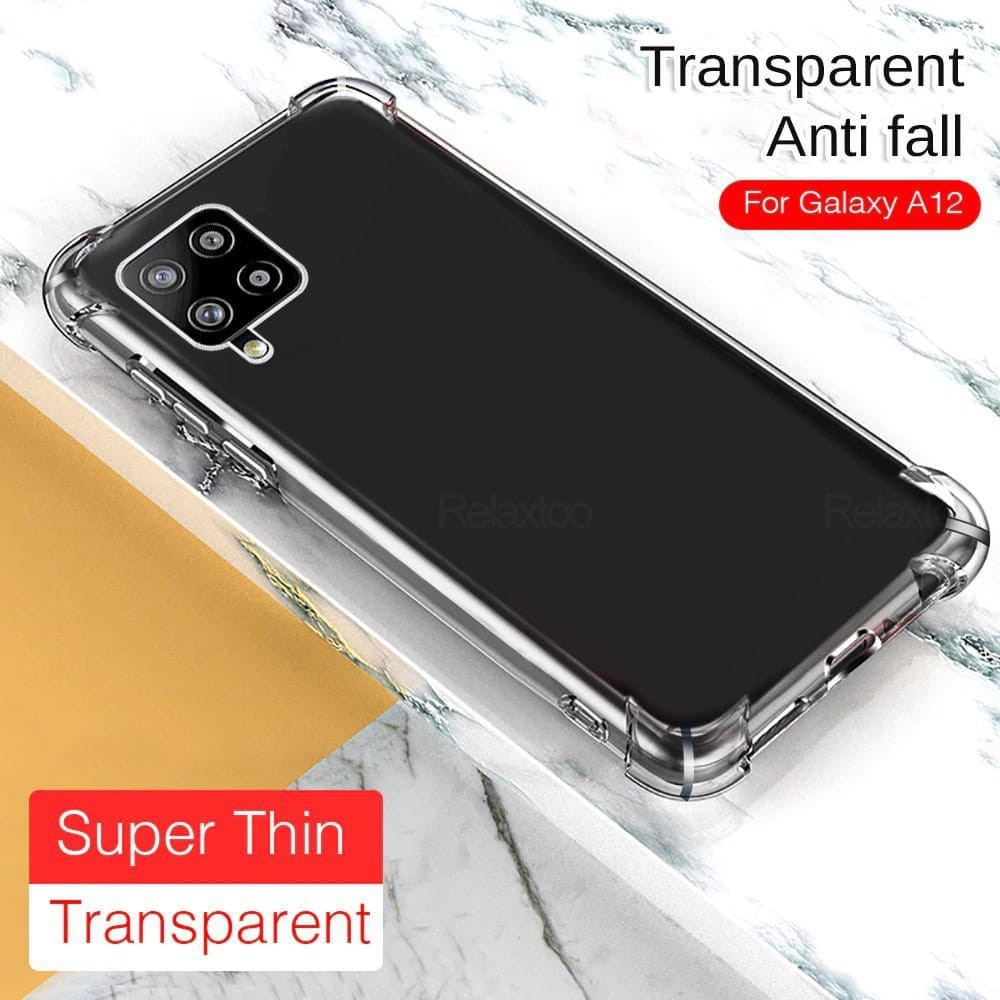 Anti Crack Samsung A12 M12 A13 4G Soft Case Anti Shock Jelly Tahan Benturan