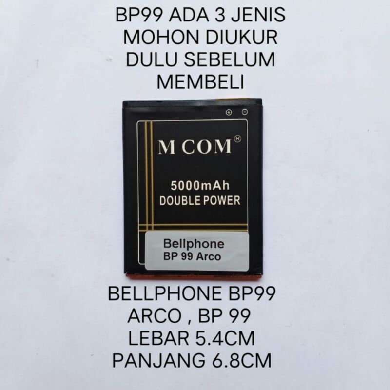 Baterai Bellphone BP99 Big BP 99 / BP99 ARCO double power battery baterei batere batrei batre