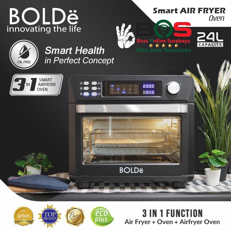 Oven Digital BOLDe Air Fryer Smart Digital 24L Black Diamond Oven