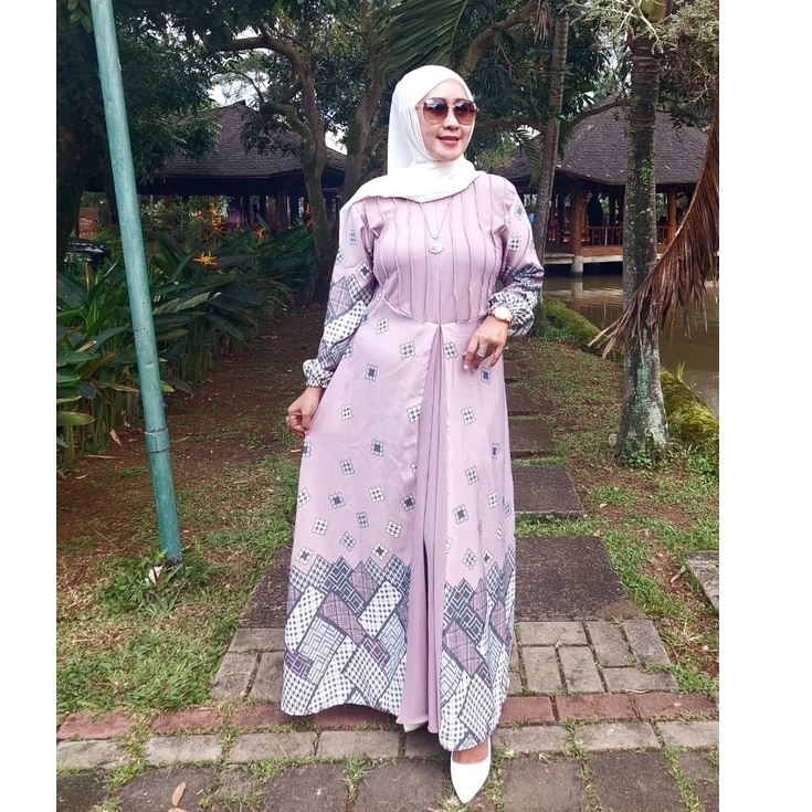 Gamis maxmara silk nanin Alia ruby Annisa fashion kilap velvet satin saten satin roberto cavali