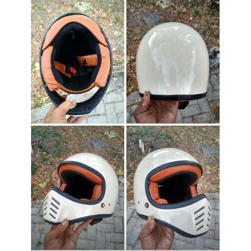 Helm fullface jadul - helm cakil teropong