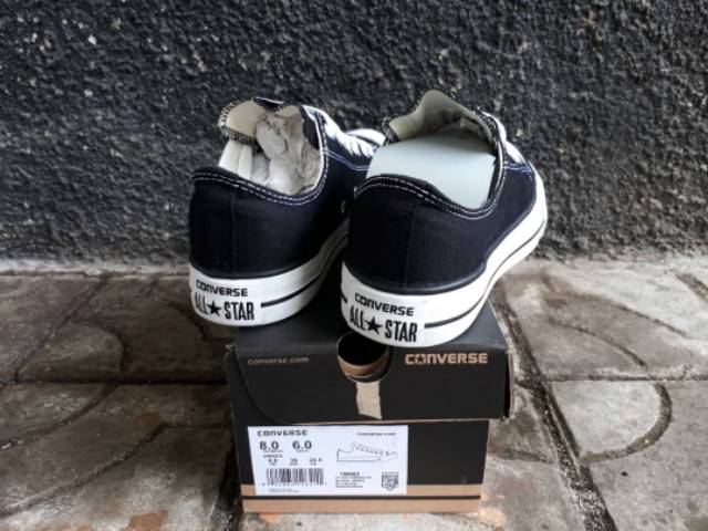 CONVERSE LOW CLASSIC BLACK WHITE PREMIUM BNIB MADE IN CHINA SIZE 40/41/42/43/44