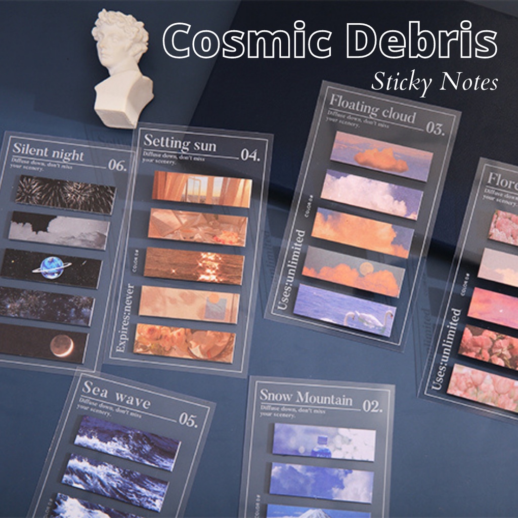 

100 lembar Sticky Note﻿s Seri Cosmic Debris