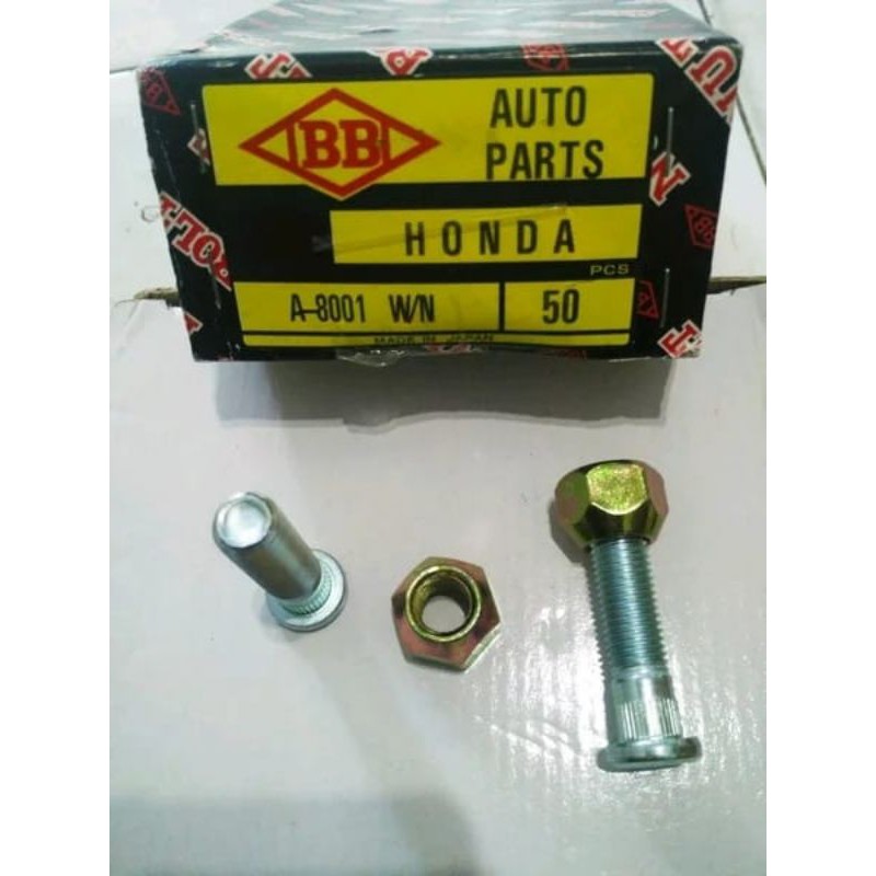 baut roda honda jazz crv mobilio brio hrv brv Freed 48mm asli japan