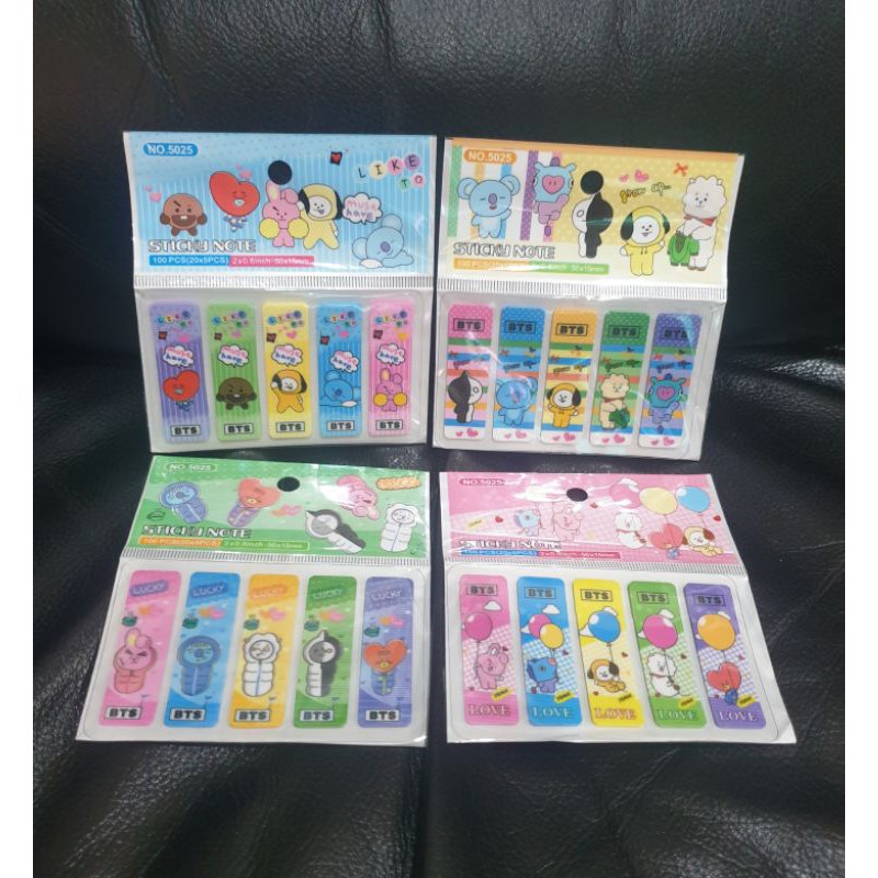 KPOP BTS BT21 STICKY NOTES / MEMO / POST IT / INDEX / MEMO KARAKTER