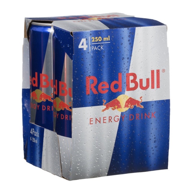 

Red bull energy drink 4x250 ml can