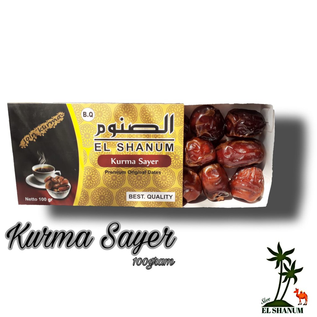 

KURMA SAYER 100G BOX / KURMA SAYER / KURMA SAYER MADINAH / CEMILAN SEHAT