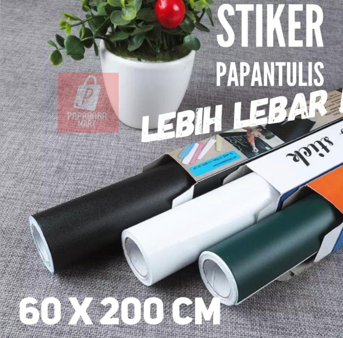 

MURAH STIKER PAPAN TULIS WHITEBOARD BLACKBOARD KAPUR STICKER 60X200CM - Hijau