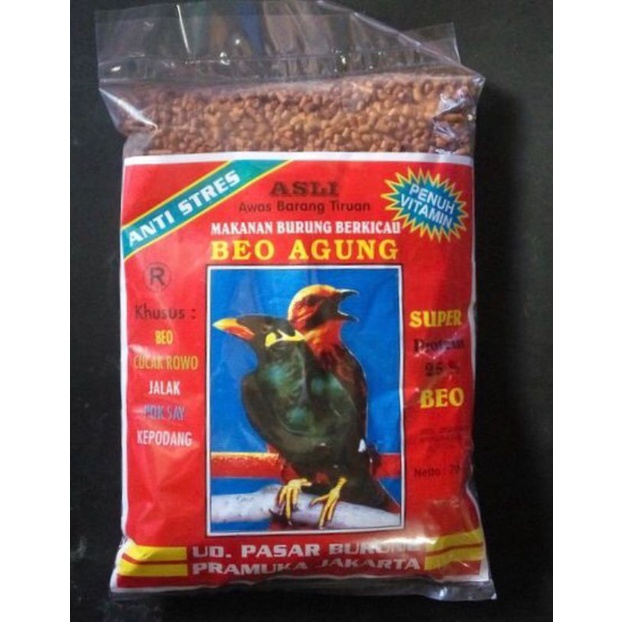 Pakan Burung Beo Agung/Pakan Burung/Makanan Burung Beo