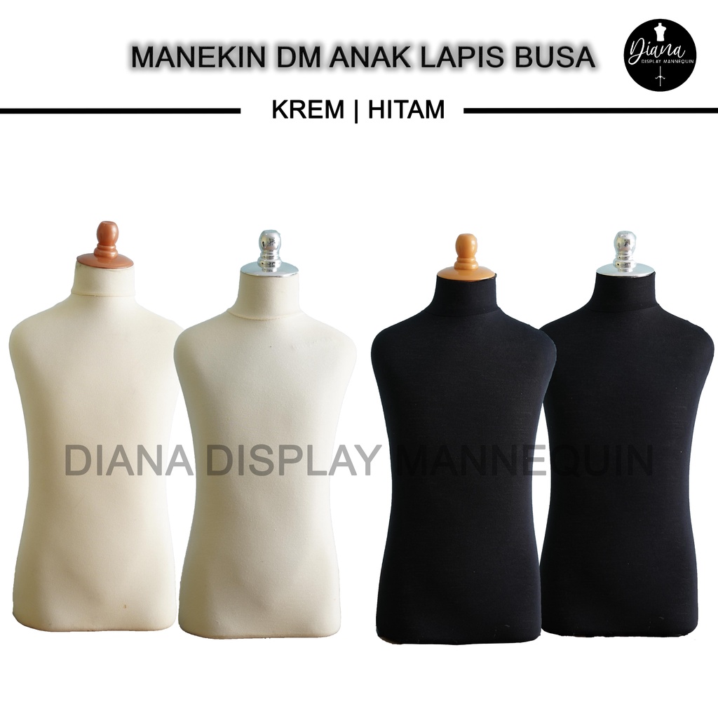 PATUNG MANEKIN DM DRESS MAKING ANAK LAPIS BUSA TEBAL BISA TUSUK JARUM MIRING