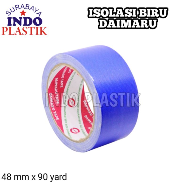 

selotip isolasi lakban daimaru warna biru plastik opp 100 meter