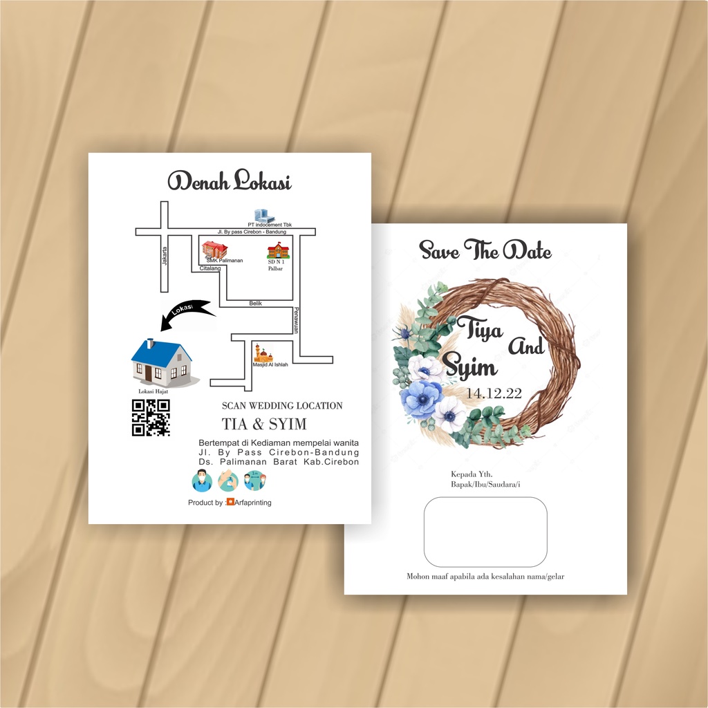 

Undangan pernikahan murah rustik elegan tipe 15