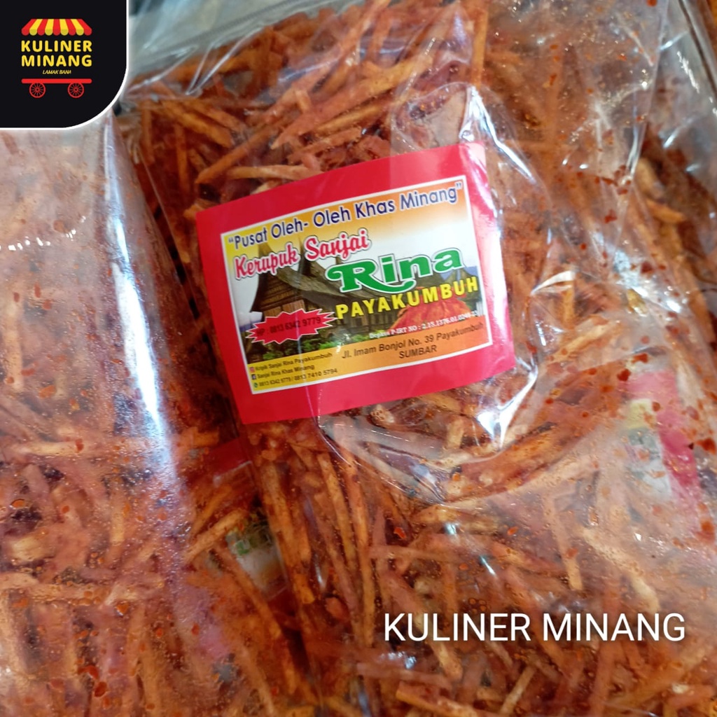 

Sanjai lidi Tunjuak Kripik Kerupuk Krupuk Keripik Rina All Varian Oleh-Oleh Asli Cemilan Kampung Makanan Khas Payakumbuh Padang Jajanan Snack Kuliner Minang Kabau AX00 VNV