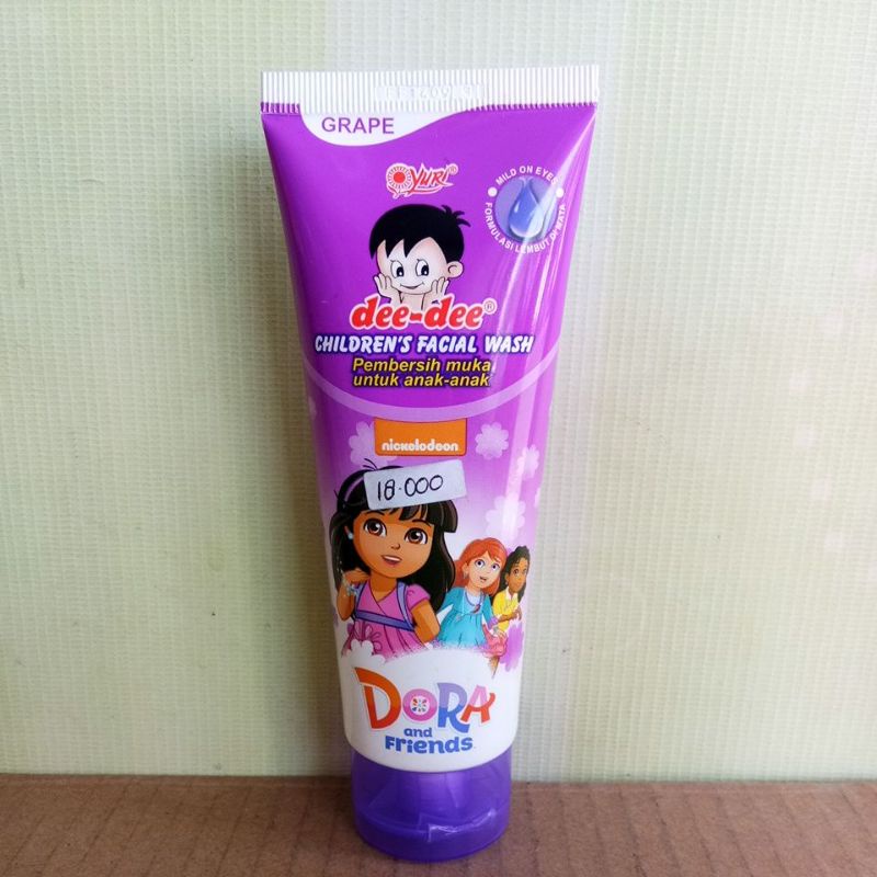 YURI DEE-DEE CHILDERN'S FACIAL WASH ORANGE, STRAWBERRY, GRAPE 100GR