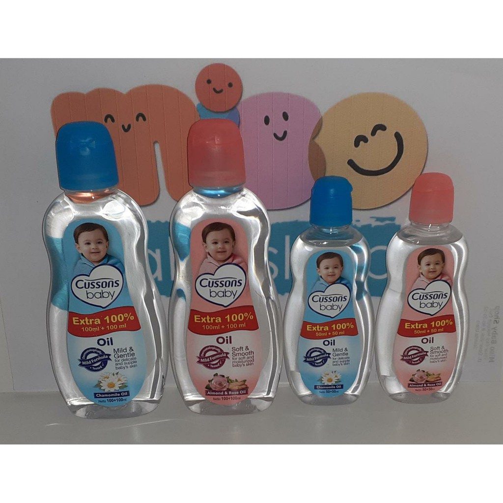 Jual CUSSONS BABY OIL MILD GENTLE & SOFT SMOOT EXTRA 100+100ml & 50