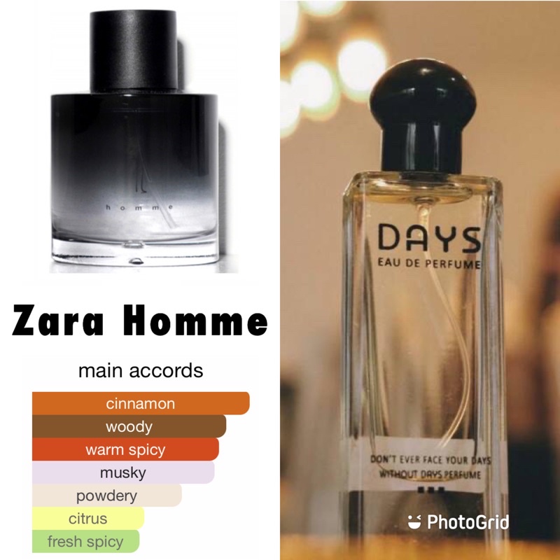 DAYS PARFUME inspired by Zara Homme