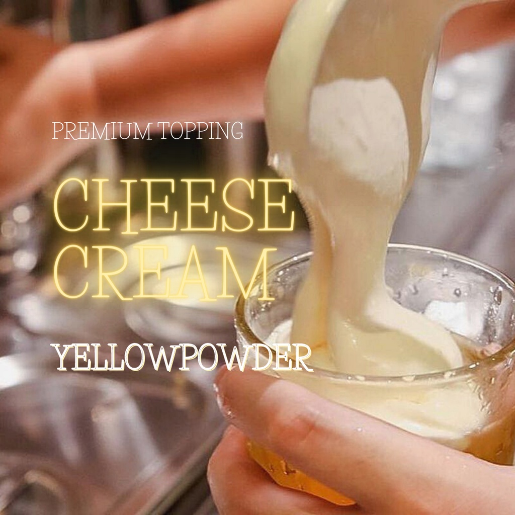 

PREMIUM Cheese Cream 1Kg / Cheese Tea Cream 1Kg / Cheese Tea Foam / Bubuk Cheese Tea/ topping cheese