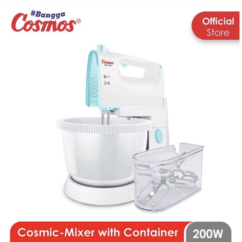 [ Cosmos ] Stand Mixer / Mixer Com Cosmos Turbo CM 1669 - Kapasitas 3 Liter !