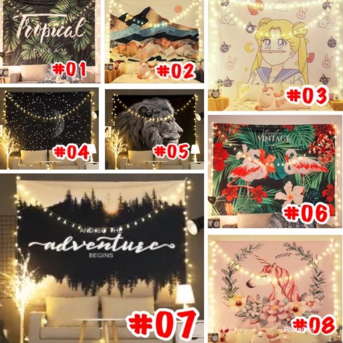 Wallpaper kain nordic tapestry kain dinding permadani kain background Terbaru