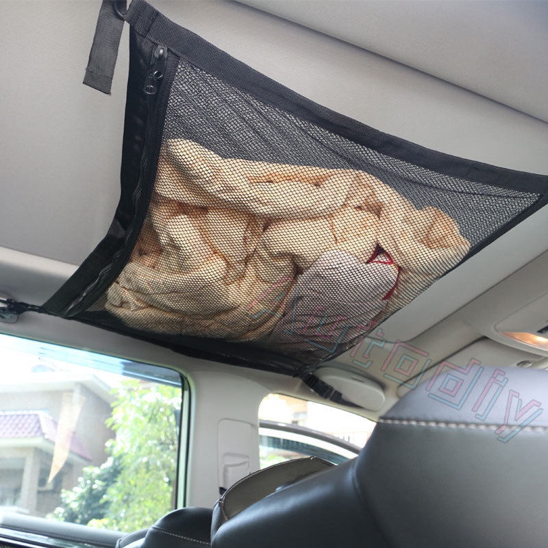 Tas Jaring Mesh Breathable Penyimpanan Barang Untuk Interior Mobil SUV Universal