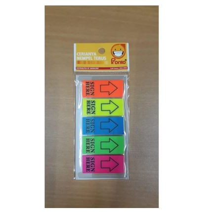 

Pronto Sign Here Memo Stick It Note Warna Warni Panah