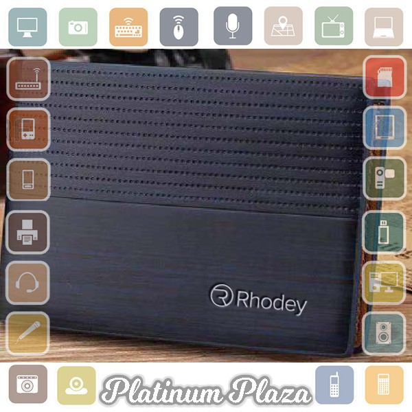 Rhodey Dompet Kulit Pria Desain Elegan - DL017 - Dark Blue`I7RHCQ-