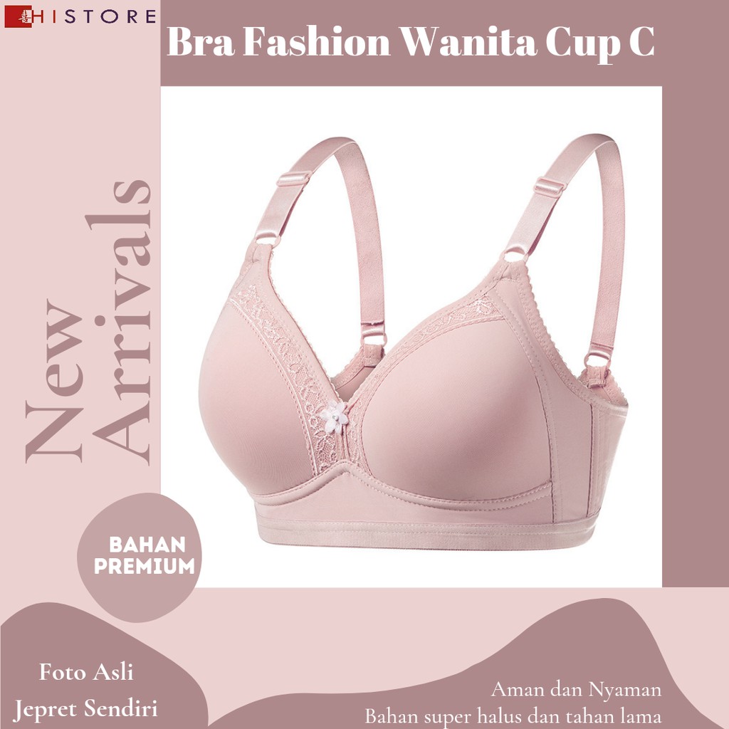 [HI] Bra BH JUMBO CUP C Fashion Wanita Bra wanita Premium Busa Tipis Tanpa Kawat Sangat Nyaman 2855