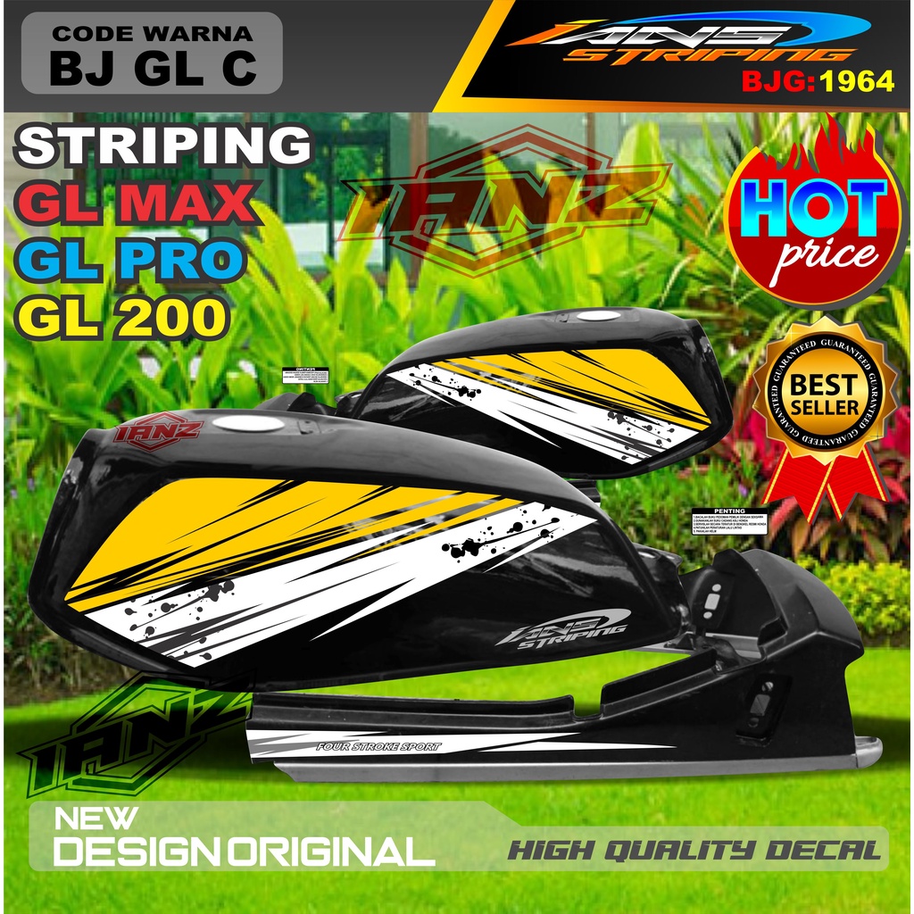 STRIPING MOTOR GL MAX GL PRO GL 100 / STRIPING MOTOR GL TERBARU / STIKER MOTOR TERMURAH / STRIPING GL MAX / STIKER GL PRO / STIKER MOTOR