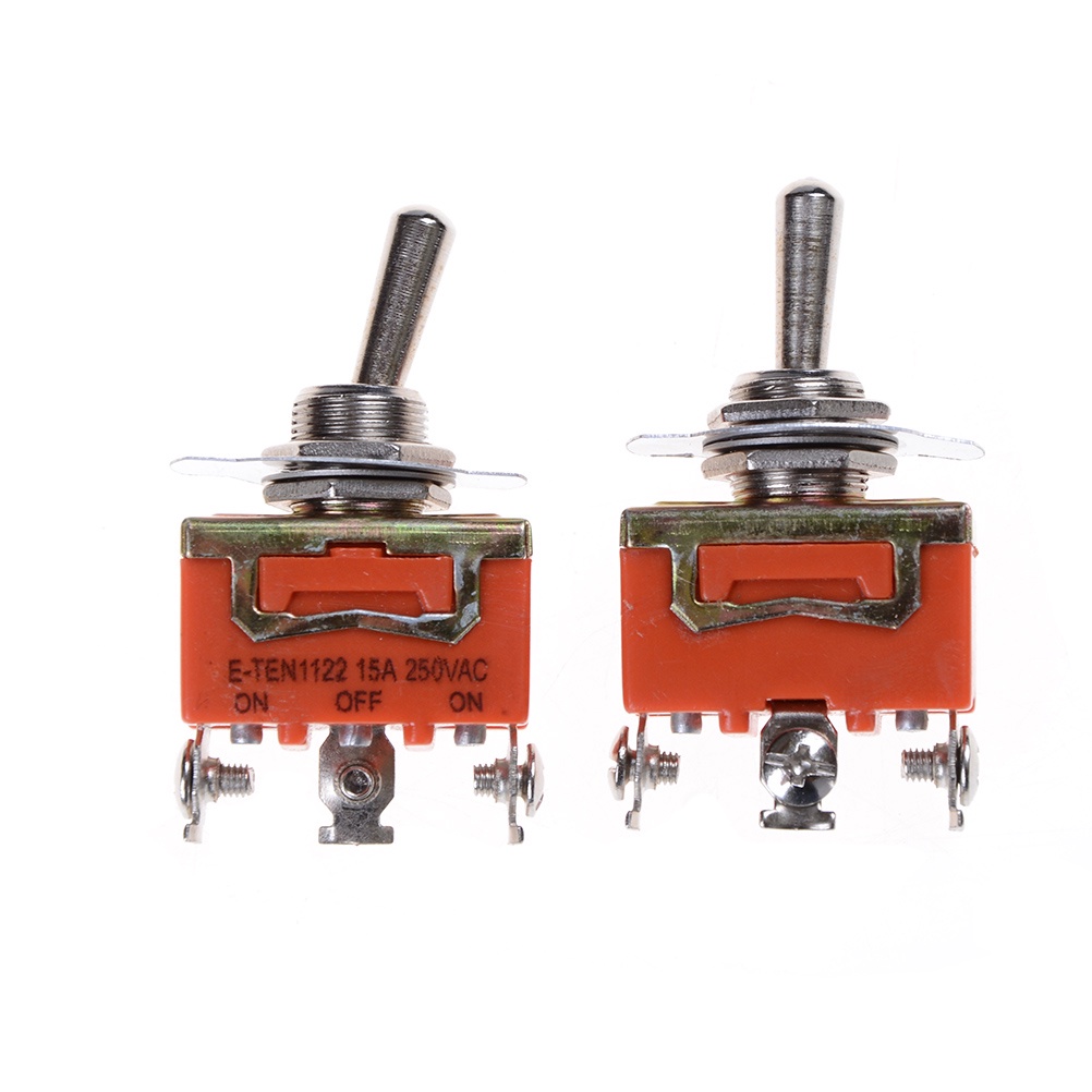 Saklar Toggle Switch ON-OFF SPDT 250V 15A Dengan 3 Terminal